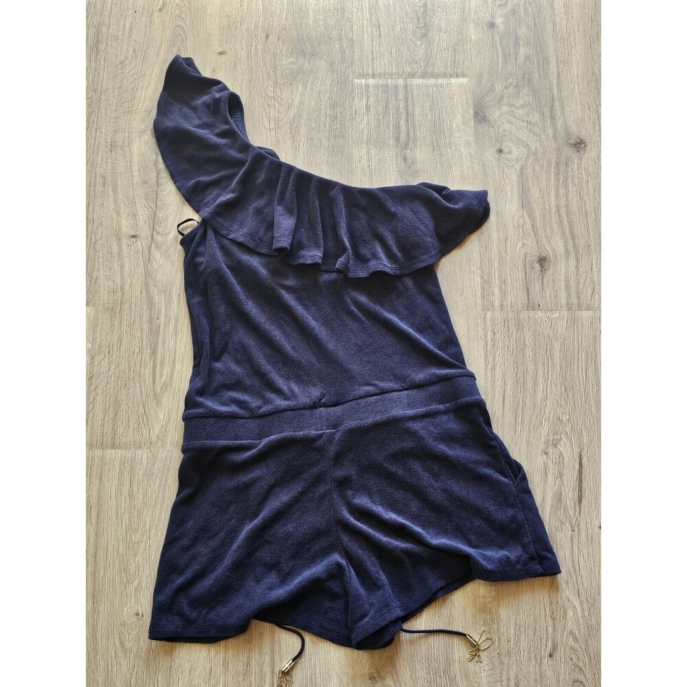 Juicy Couture Regal One Shoulder Romper Women's Blue Medium - Picture 10 of 10